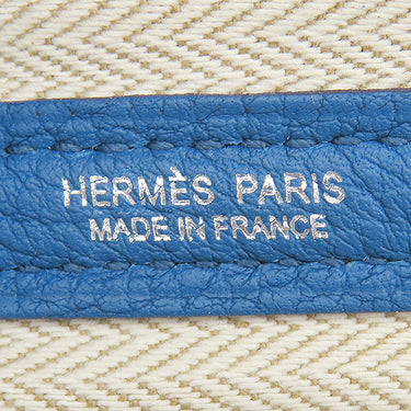 エルメス HERMES ガーデンパーティー TPM 30 ブルーウートルメール カントリー トートバッグ シルバー金具 新品 未使用 オールレザー 2025年製