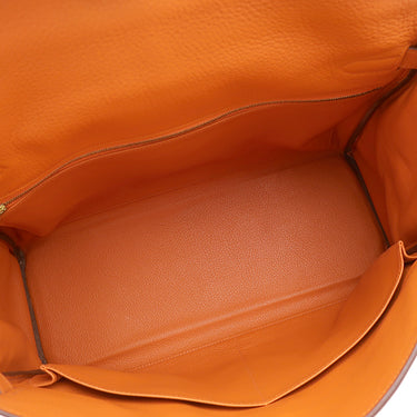 エルメス HERMES ケリー35 内縫い オレンジ トリヨンクレマンス 2WAYバッグ ゴールド金具 ハンドバッグ ショルダー