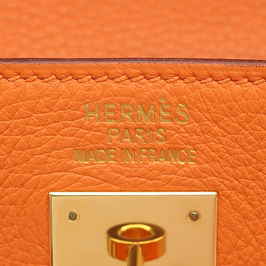 エルメス HERMES ケリー35 内縫い オレンジ トリヨンクレマンス 2WAYバッグ ゴールド金具 ハンドバッグ ショルダー