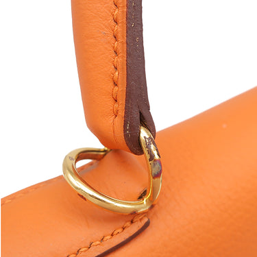 エルメス HERMES ケリー35 内縫い オレンジ トリヨンクレマンス 2WAYバッグ ゴールド金具 ハンドバッグ ショルダー