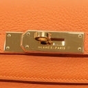 エルメス HERMES ケリー35 内縫い オレンジ トリヨンクレマンス 2WAYバッグ ゴールド金具 ハンドバッグ ショルダー