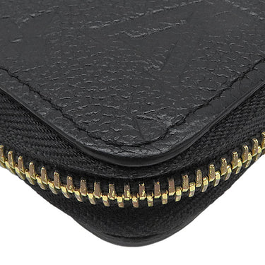 ルイヴィトン LOUIS VUITTON ジッピー ウォレット M61864 ノワール モノグラムアンプラント 長財布 ゴールド金具 黒 ラウンドジップ