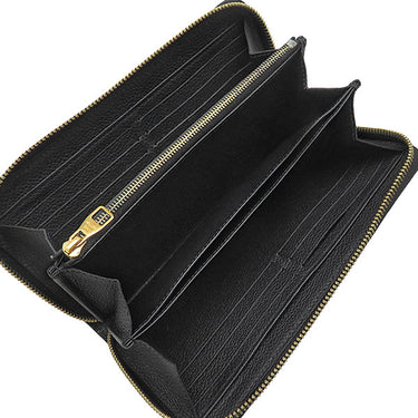 ルイヴィトン LOUIS VUITTON ジッピー ウォレット M61864 ノワール モノグラムアンプラント 長財布 ゴールド金具 黒 ラウンドジップ