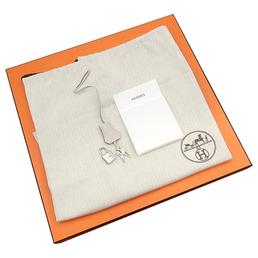 エルメス HERMES バーキン35 ベトン トゴ ハンドバッグ シルバー金具 オフホワイト