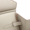 エルメス HERMES バーキン35 ベトン トゴ ハンドバッグ シルバー金具 オフホワイト