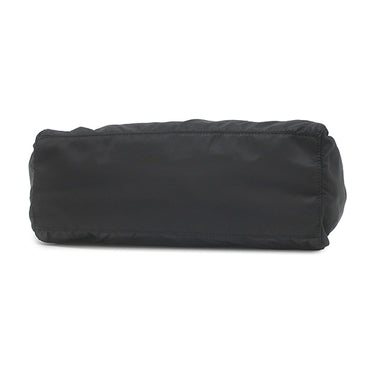プラダ PRADA ロゴプレート 2WAY バッグ NERO ナイロン レザー 2WAYバッグ ゴールド金具 黒 ハンドバッグ ショルダー テスート