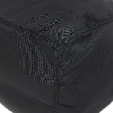 プラダ PRADA ロゴプレート 2WAY バッグ NERO ナイロン レザー 2WAYバッグ ゴールド金具 黒 ハンドバッグ ショルダー テスート