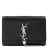 サンローラン SAINT LAURENT ケイト タッセル チェーンショルダー ブラック レザー ショルダーバッグ シルバー金具 モノグラム カサンドラ 黒 型押し