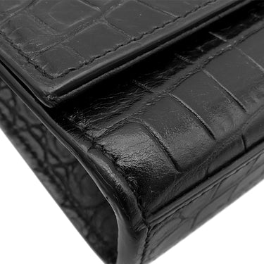 サンローラン SAINT LAURENT ケイト タッセル チェーンショルダー ブラック レザー ショルダーバッグ シルバー金具 モノグラム カサンドラ 黒 型押し