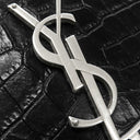 サンローラン SAINT LAURENT ケイト タッセル チェーンショルダー ブラック レザー ショルダーバッグ シルバー金具 モノグラム カサンドラ 黒 型押し