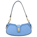 グッチ GUCCI GGキャンバス ムーンサイド ミニ 786035 ライトブルー GGキャンバス レザー ショルダーバッグ ゴールド金具 ワンショルダー