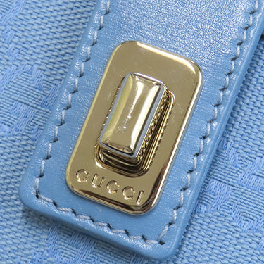 グッチ GUCCI GGキャンバス ムーンサイド ミニ 786035 ライトブルー GGキャンバス レザー ショルダーバッグ ゴールド金具 ワンショルダー
