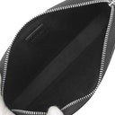 セリーヌ CELINE ホリゾンタル ポーチ 10L272GC6 ベージュ×ブラック PVC レザー ショルダーバッグ シルバー金具 黒 ロゴ トリオンフ ポシェット