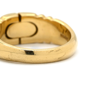 ブルガリ BVLGARI パレンテシ イエローゴールド K18YG リング 指輪 Parentesi Au750 18K 18金 ヴィンテージ 13号