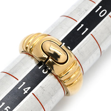 ブルガリ BVLGARI パレンテシ イエローゴールド K18YG リング 指輪 Parentesi Au750 18K 18金 ヴィンテージ 13号