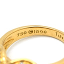 ティファニー Tiffany & Co シグネチャー ダイヤ イエローゴールド K18YG ダイヤモンド リング 指輪 T＆Co. 750 18K 18金 YG クロス 10号