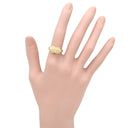 ティファニー Tiffany & Co シグネチャー ダイヤ イエローゴールド K18YG ダイヤモンド リング 指輪 T＆Co. 750 18K 18金 YG クロス 10号