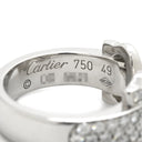 カルティエ Cartier 2C ブークルセ ダイヤモンド ホワイトゴールド K18WG ダイヤモンド #49(JP9) リング 指輪 C2 ダイヤモンド 18K 750WG 9.5号