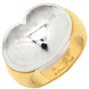 ピアジェ PIAGET ハートモチーフ コンビカラー ホワイトゴールド×イエローゴールド K18WG K18YG #52 リング 指輪 Au750 18K 18金 2カラー ヴィンテージ 11号