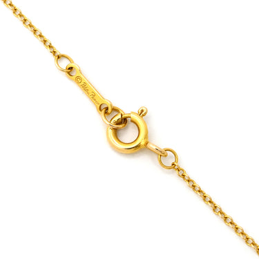 ティファニー Tiffany & Co ラビングハート ダイヤ イエローゴールド K18YG ダイヤモンド ネックレス 18K 750 YG T&Co. パロマピカソ