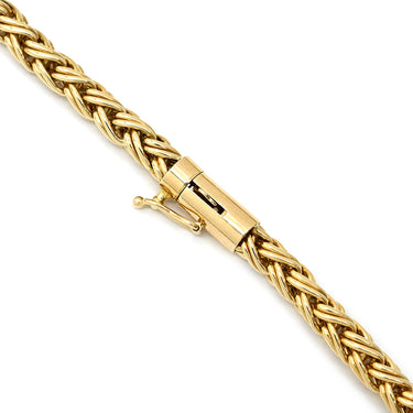 ティファニー Tiffany & Co 三つ編み 編み込み チェーン イエローゴールド K14YG ネックレス T＆Co. Au585 14K