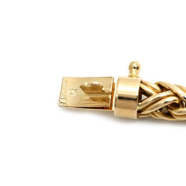 ティファニー Tiffany & Co 三つ編み 編み込み チェーン イエローゴールド K14YG ネックレス T＆Co. Au585 14K