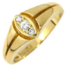 クリスチャン・ディオール Christian Dior ダイヤモンド デザインリング イエローゴールド K18YG ダイヤモンド #15 リング 指輪 Au750 K18 3P 13号