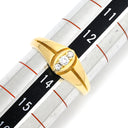 クリスチャン・ディオール Christian Dior ダイヤモンド デザインリング イエローゴールド K18YG ダイヤモンド #15 リング 指輪 Au750 K18 3P 13号