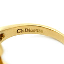 クリスチャン・ディオール Christian Dior ダイヤ デザインリング イエローゴールド K18YG ダイヤモンド リング 指輪 Au750 K18 ハート 8号