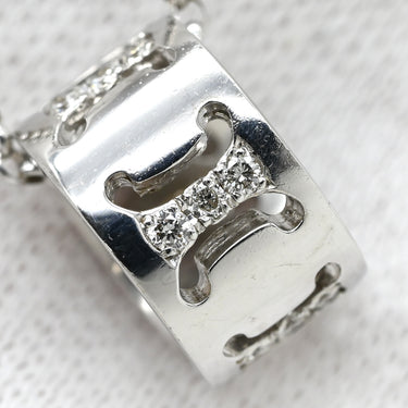 セリーヌ CELINE マカダム ダイヤ ペンダント ホワイトゴールド K18WG ダイヤモンド ネックレス 750 18K WG