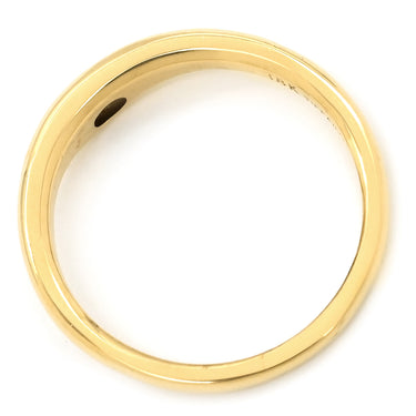 ティファニー Tiffany & Co カーブドバンド エメラルド グリーン×イエローゴールド K18YG エメラルド リング 指輪 T＆Co. 18K AU750 YG 10号