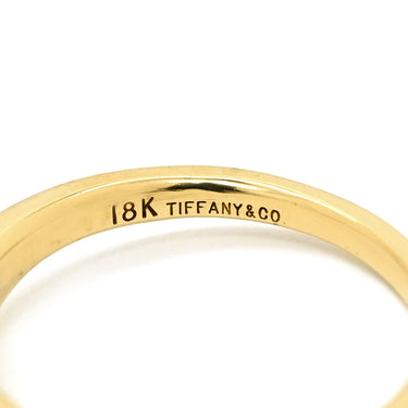 ティファニー Tiffany & Co カーブドバンド エメラルド グリーン×イエローゴールド K18YG エメラルド リング 指輪 T＆Co. 18K AU750 YG 10号