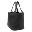 エルメス HERMES ピコタンロック MM 22 ブラック トリヨンクレマンス ハンドバッグ シルバー金具 黒