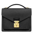 ルイヴィトン LOUIS VUITTON モンソー M52122 ブラック エピレザー ハンドバッグ ゴールド金具 黒 ハンドバッグ ショルダー ※ストラップ・鍵欠品