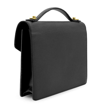 ルイヴィトン LOUIS VUITTON モンソー M52122 ブラック エピレザー ハンドバッグ ゴールド金具 黒 ハンドバッグ ショルダー ※ストラップ・鍵欠品