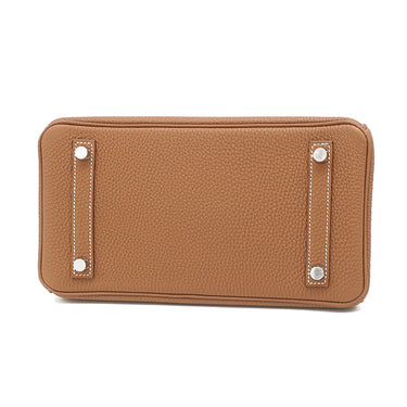 エルメス HERMES バーキン25 ゴールド トゴ ハンドバッグ シルバー金具 新品 未使用 茶 2026年製　