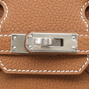 エルメス HERMES バーキン25 ゴールド トゴ ハンドバッグ シルバー金具 新品 未使用 茶 2026年製　