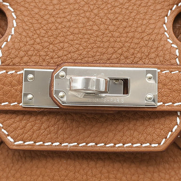 エルメス HERMES バーキン25 ゴールド トゴ ハンドバッグ シルバー金具 新品 未使用 茶 2026年製　