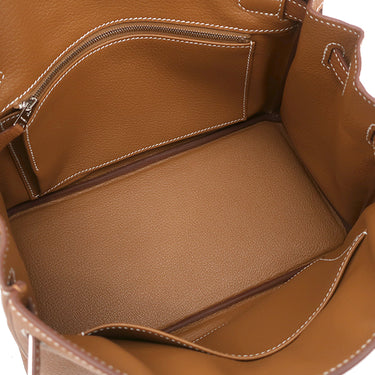 エルメス HERMES バーキン25 ゴールド トゴ ハンドバッグ シルバー金具 新品 未使用 茶 2026年製　