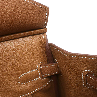 エルメス HERMES バーキン25 ゴールド トゴ ハンドバッグ シルバー金具 新品 未使用 茶 2026年製　