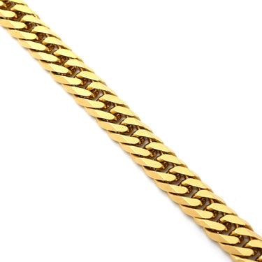 喜平 KIHEI K18 18金 20.2cm 21.3g 6面ダブル W イエローゴールド K18YG ブレスレット 造幣局検定マーク ※ショッピングローン対応していません
