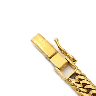 喜平 KIHEI K18 18金 18.5cm 18.7g 12面トリプル イエローゴールド K18YG ブレスレット 造幣局検定マーク ※ショッピングローン対応していません