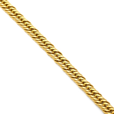 喜平 KIHEI アンクレット K18 24.5cm 6.3g 12面トリプル イエローゴールド K18YG ブレスレット 造幣局検定マーク ショッピングローン対応していません
