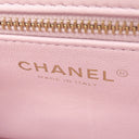 シャネル CHANEL マトラッセ トップハンドル ミニ AS4847 ベビーピンク ラムスキン 2WAYバッグ ゴールド金具 チェーンショルダー