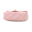 シャネル CHANEL マトラッセ トップハンドル ミニ AS4847 ベビーピンク ラムスキン 2WAYバッグ ゴールド金具 チェーンショルダー