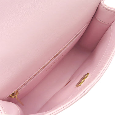 シャネル CHANEL マトラッセ トップハンドル ミニ AS4847 ベビーピンク ラムスキン 2WAYバッグ ゴールド金具 チェーンショルダー