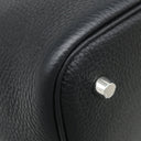 エルメス HERMES ピコタンロック MM 22 ブラック トリヨンクレマンス ハンドバッグ シルバー金具 黒 2024年製