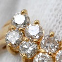 ノンブランド NON BRAND ダイヤモンド 1.00ct デザインリング イエローゴールド K18YG ダイヤモンド リング 指輪 18K 750 YG V字 Vライン ラウンドブリリアント 13号