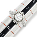 ハリーウィンストン Harry Winston ブロッサム エンゲージメント プラチナシルバー Pt950 ダイヤモンド リング 指輪 フラワー 花 ダイヤモンド F VVS2 1.01ct 8.5号