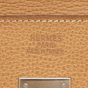 エルメス HERMES バーキン35 ナチュラル レザー ヴァッシュリエージュ ハンドバッグ シルバー金具 茶